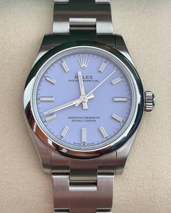 2026 Rolex Oyster Perpetual 31MM Lavender Dial Oyster Bracelet (277200)