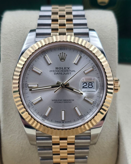 2025 Rolex Datejust 41MM Silver Dial Two-Tone Jubilee Bracelet (126333)