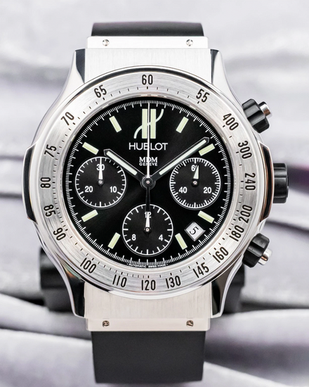 Hublot Super B Chronograph 42mm Black Dial Rubber Strap (B1920.1)
