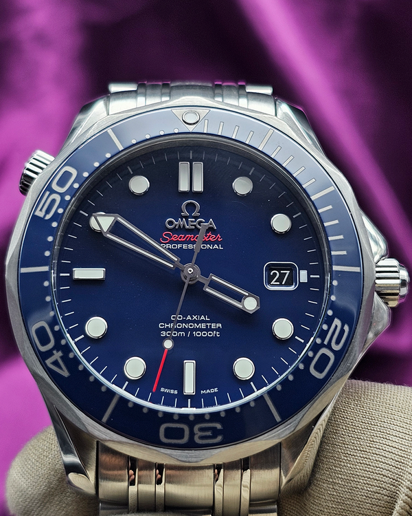 2018 Omega Seamaster Diver 300M 41MM Blue Dial Steel Bracelet (212.30.41.20.03.001)