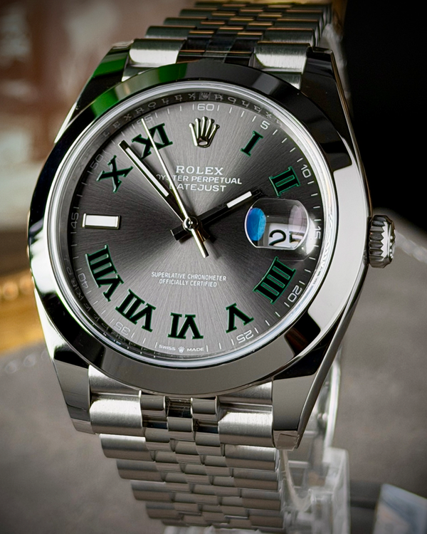2025 Rolex Datejust "Wimbledon" 41MM Slate Dial Jubilee Bracelet (126300)