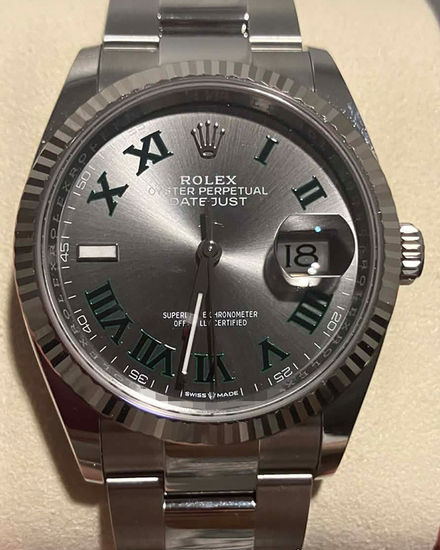 2025 Rolex Datejust "Wimbledon" 36MM Slate Dial Oyster Bracelet (126234)