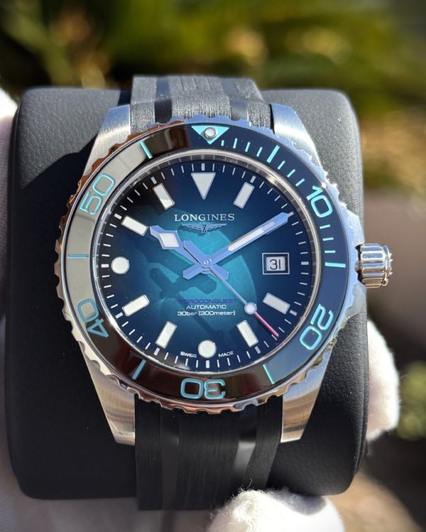 2026 Longines HydroConquest "Commonwealth Games" L.E. 42MM Turquoise Dial Rubber Strap (L3.788.4.09.9)