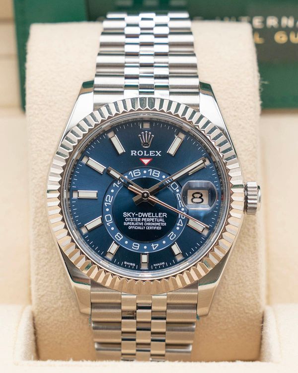 2021 Rolex Sky-Dweller 42MM Blue Dial Jubilee Bracelet (326934)