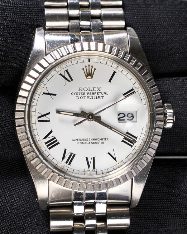 Rolex Datejust 36MM White Roman Dial Jubilee Bracelet (16030)