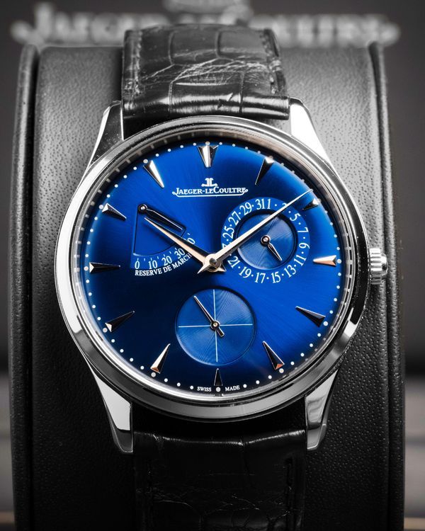 2019 Jaeger-LeCoultre Master Ultra Thin 39MM Blue Dial Leather Strap (Q1378480)