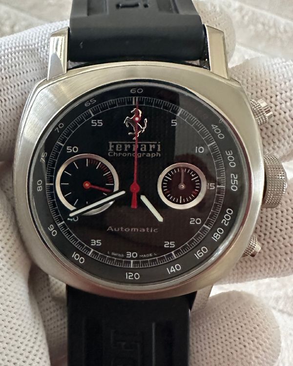 2006 Panerai Ferrari 45MM Black Dial Rubber Strap (FER00004)