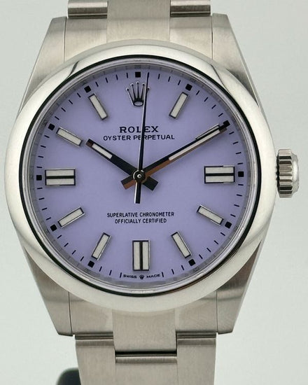 2026 Rolex Oyster Perpetual 41MM Lavender Dial Oyster Bracelet (134300)