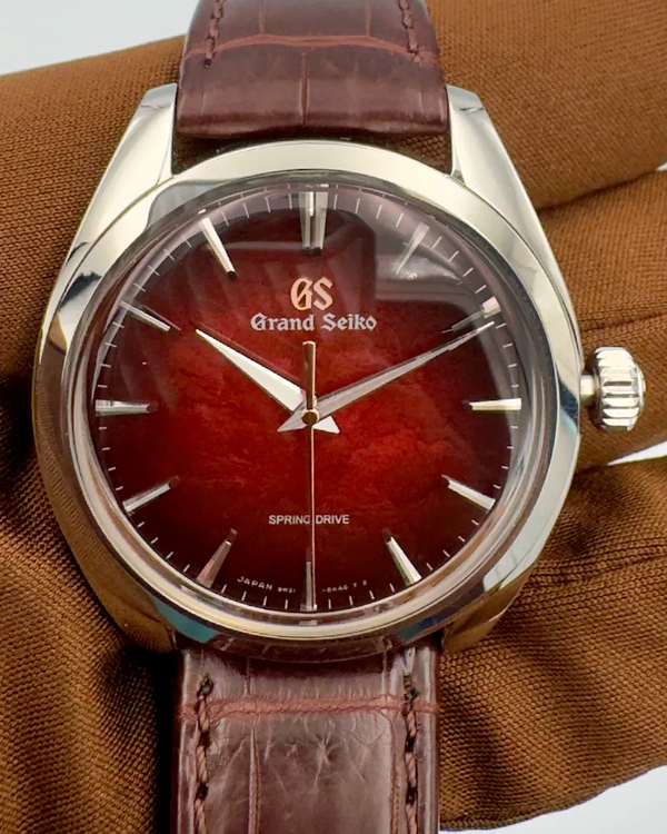 2026 Grand Seiko Elegance “Kawarawa” L.E. 38.5MM Red Dial Leather Strap (SBGY035)