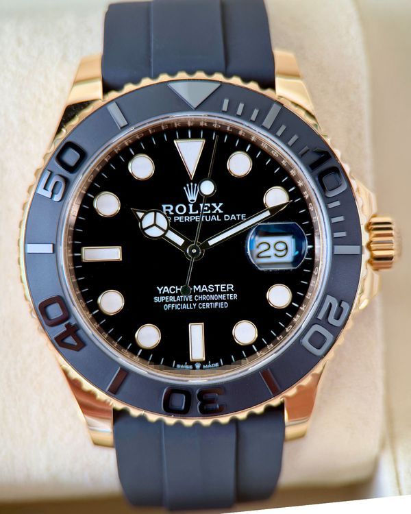 2022 Rolex Yacht-Master 42MM Black Dial Oysterflex Bracelet (226658)