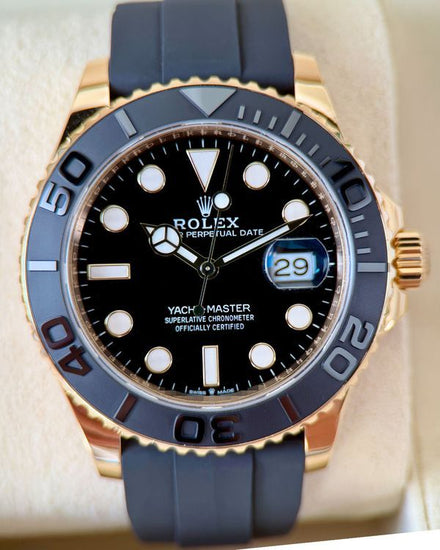 2022 Rolex Yacht-Master 42MM Black Dial Oysterflex Bracelet (226658)