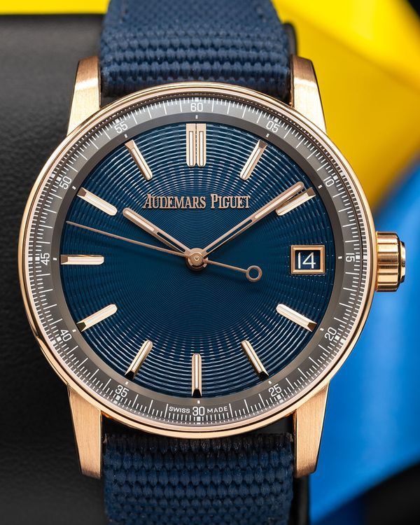 2026 Audemars Piguet Code 11.59 41MM Blue Dial Textile Strap (15210OR.OO.A348KB.01)