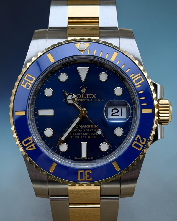 2018 Rolex Submariner Date “Bluesy” 40MM Blue Dial Two-Tone Oyster Bracelet (116613LB)