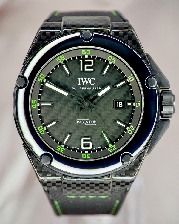 2015 IWC Schaffhausen Ingenieur Performance 46MM Carbon Fiber Dial Rubber Strap (IW322404)
