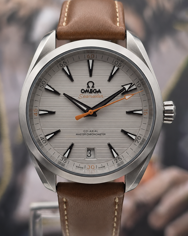2020 Omega Seamaster Aqua Terra 150M 41MM White Dial Leather Strap (220.12.41.21.02.001)