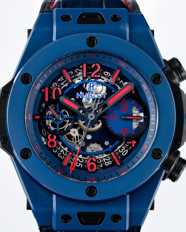 Hublot Big Bang 45 MM Skeleton Dial Leather Strap (411.EX.5113.LR.SPO18)