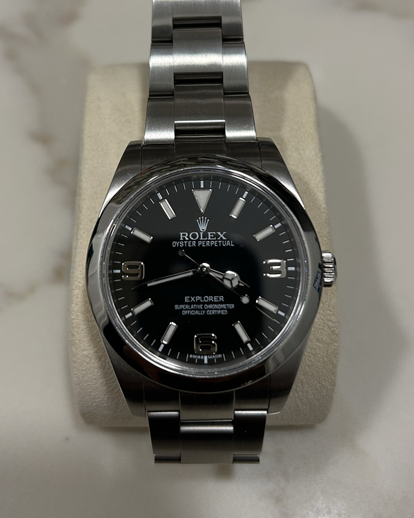 2013 Rolex Explorer 39MM Black Dial Oyster Bracelet (214270)