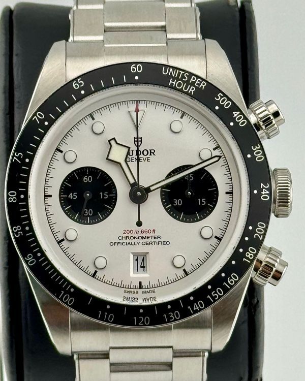 No Reserve - 2021 Tudor Black Bay Chrono "Panda" 41MM White Dial Steel Bracelet (79360N)
