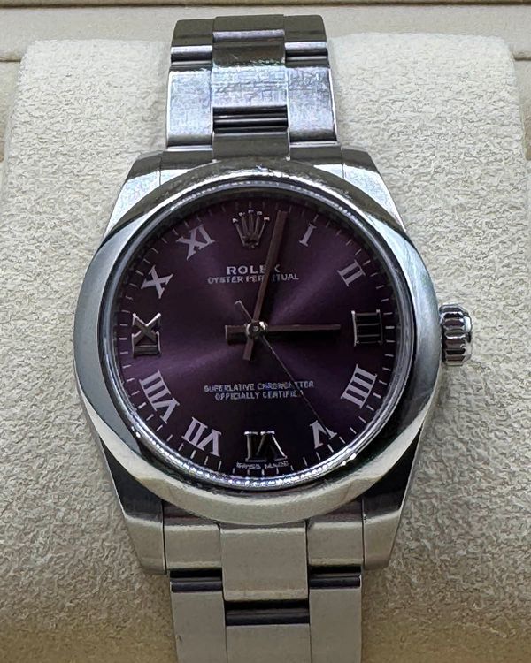 2020 Rolex Oyster Perpetual 31MM Purple "Grape" Dial Oyster Bracelet (177200)