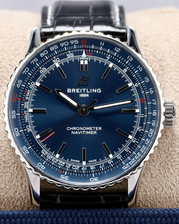 2025 Breitling Navitimer 41MM Blue Dial Leather Strap (A17329161C1P1)