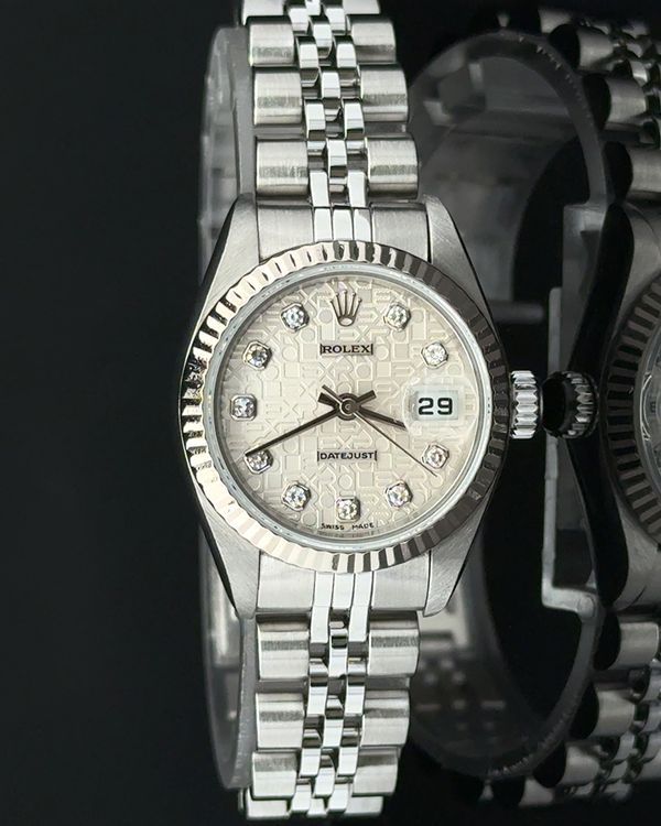 1999 Rolex Lady-Datejust 26MM Silver "Jubilee" Dial Jubilee Bracelet (79174)