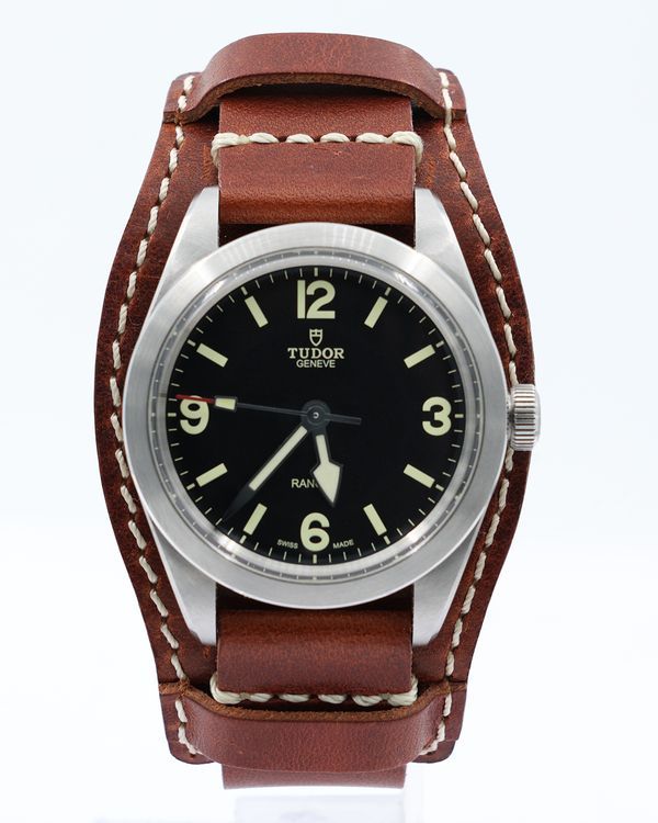 2022 Tudor Ranger 39MM Black Dial Leather Bracelet (M79950-0001)