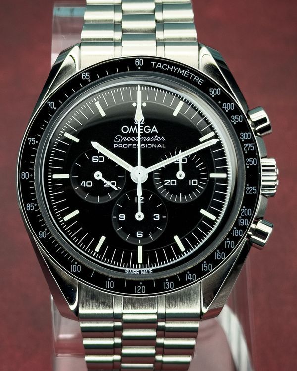 2022 Omega Speedmaster Professional Moonwatch 42MM Black Dial Steel Bracelet (310.30.42.50.01.001)