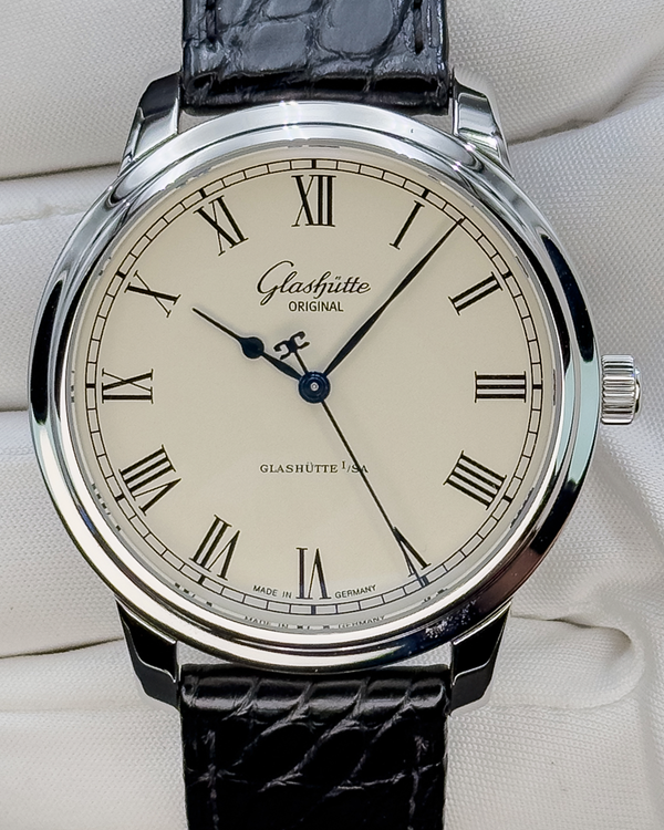 2017 Glashütte Original Senator Automatic 40MM White Dial Leather Strap (1-39-59-01-02-04)
