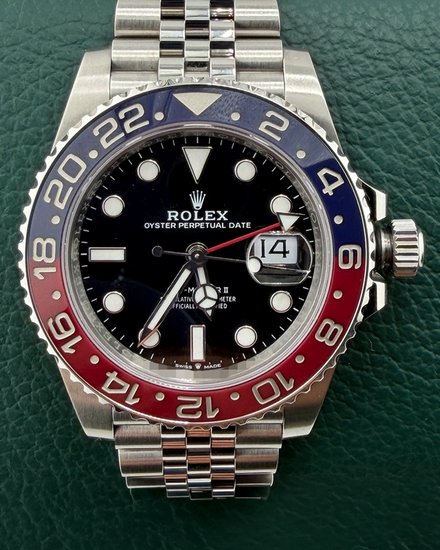 2025 Rolex GMT-Master II "Pepsi" 40MM Black Dial Jubilee Bracelet (126710BLRO)