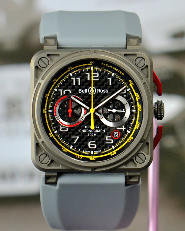 2019 Bell & Ross BR 03 94 R.S.18 L.E. 42MM Carbon Fiber Dial Rubber Strap (BR-03-94-RS18)