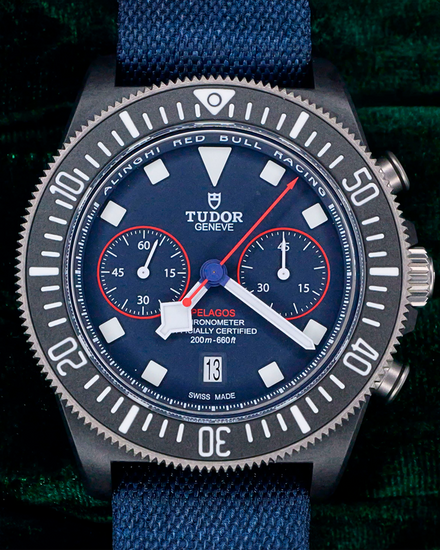 2025 Tudor Pelagos FXD Chrono "Alinghi Red Bull Racing" 43MM Blue Dial Textile Strap (25807KN)