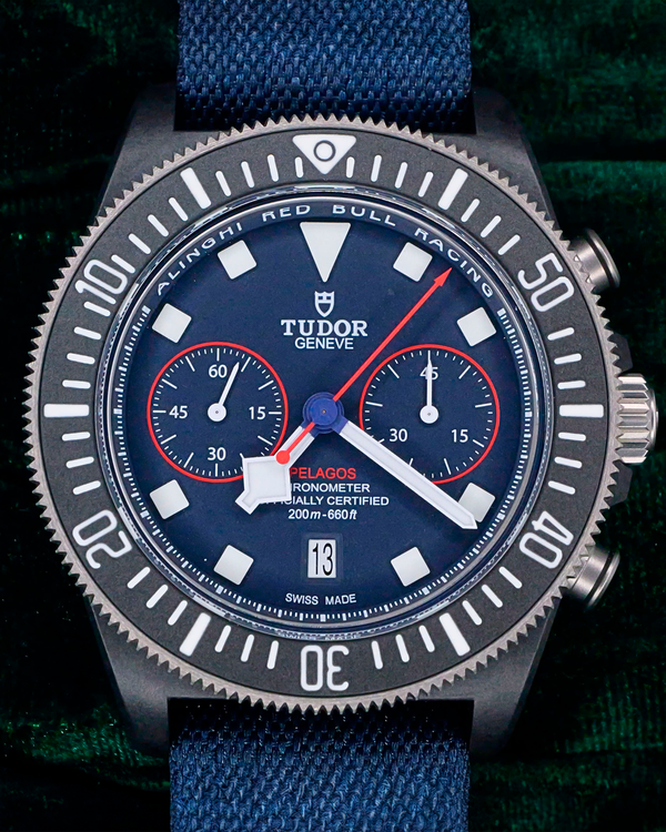 2025 Tudor Pelagos FXD Chrono "Alinghi Red Bull Racing" 43MM Blue Dial Textile Strap (25807KN)
