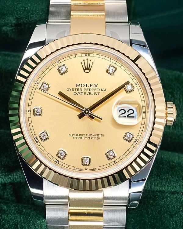 2025 Rolex Datejust 41MM Champagne Dial Two-Tone Oyster Bracelet (126333)