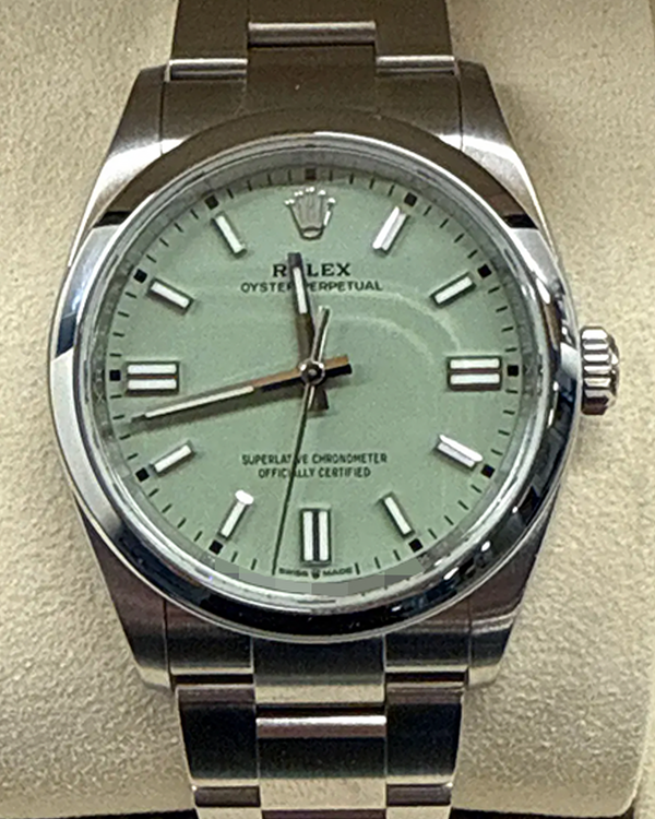 2026 Rolex Oyster Perpetual 36MM Pistachio Dial Oyster Bracelet (126000)