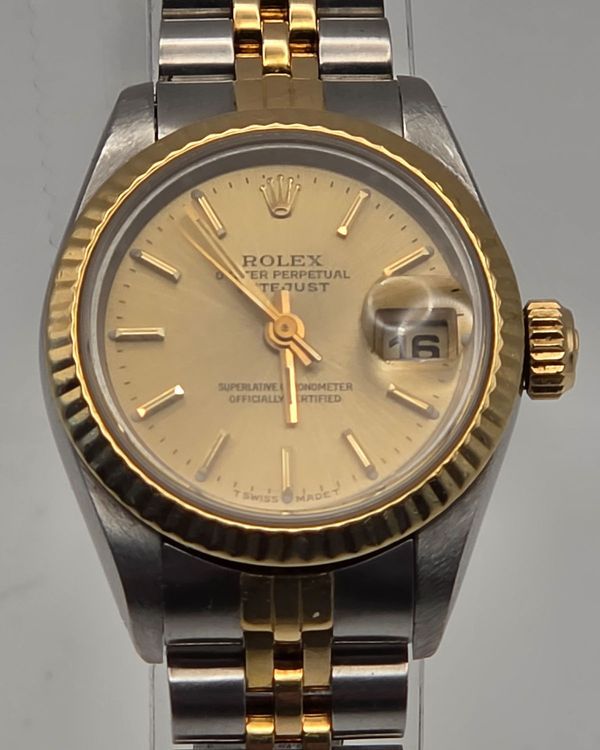 1983 Rolex Lady-Datejust 26MM Champagne Dial Two-Tone Jubilee Bracelet (69173)