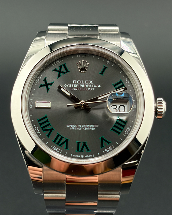 2026 Rolex Datejust "Wimbledon" 41MM Slate Dial Oyster Bracelet (126300)