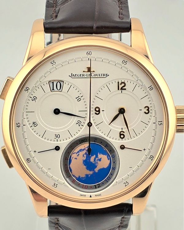 2018 Jaeger-LeCoultre Duometre Unique Travel Time 42MM Silver Dial Leather Strap (Q6062420)