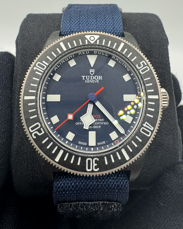 2025 Tudor Pelagos FXD "Alinghi Red Bull Racing Edition" 42MM Blue Dial Textile Strap (25707KN)