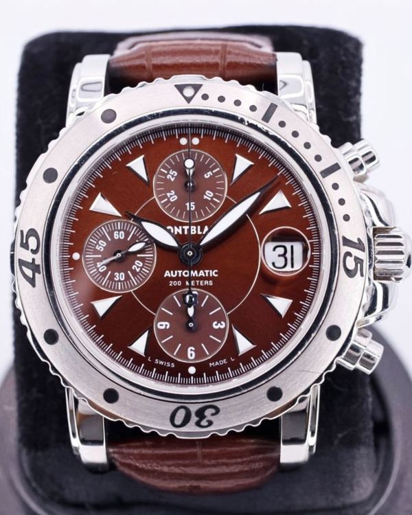 Montblanc Sport 41MM Brown Dial Leather Strap (7034)