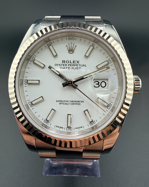 2019 Rolex Datejust 41MM White Dial Oyster Bracelet (126334)