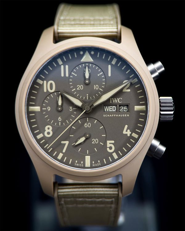 2026 IWC Schaffhausen Pilot Top Gun "Mojave Desert" 41MM Brown Dial Textile Strap (IW389402)