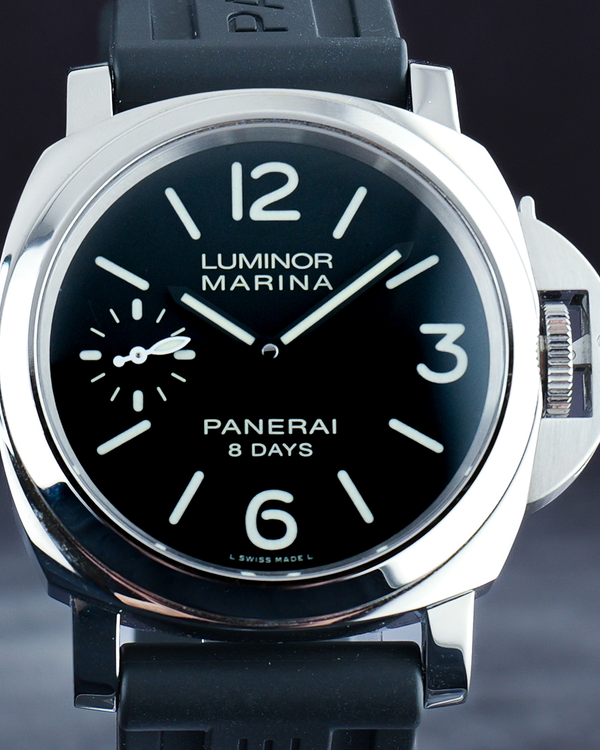 2019 Panerai Luminor Marina 8 Days 44MM Black Dial Rubber Strap (PAM00510)