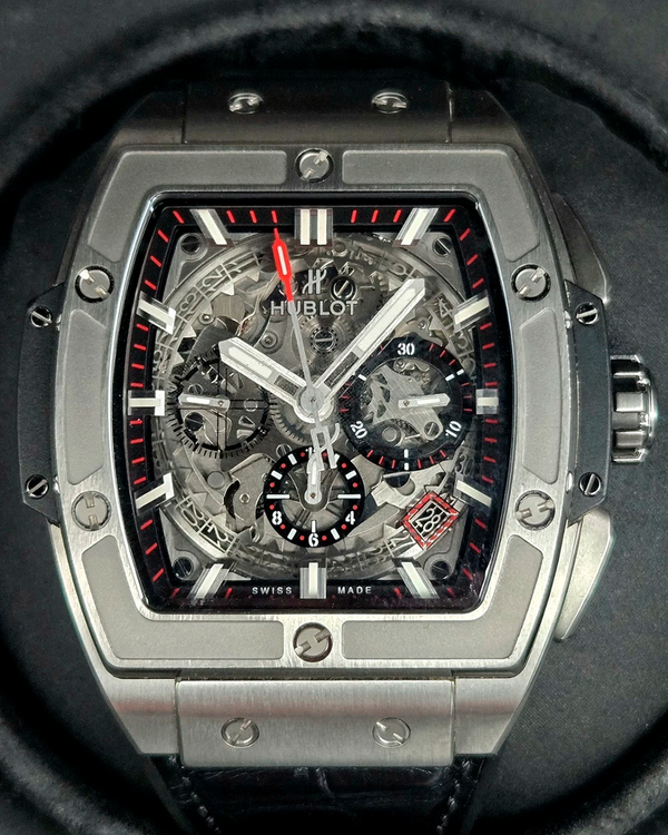 2020 Hublot Spirit Of Big Bang 42MM Skeleton Dial Leather Strap (641.NX.0173.LR)