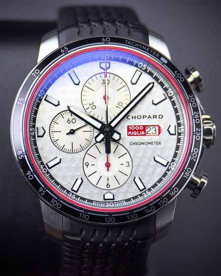 2017 Chopard Mille Miglia "Race Edition" L.E. 44MM Silver Dial Rubber Strap (168571-3002)