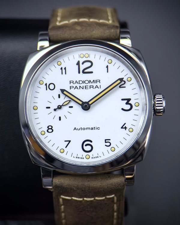 2018 Panerai Radiomir 1940 3 Days 42MM White Dial Leather Strap (PAM00655)