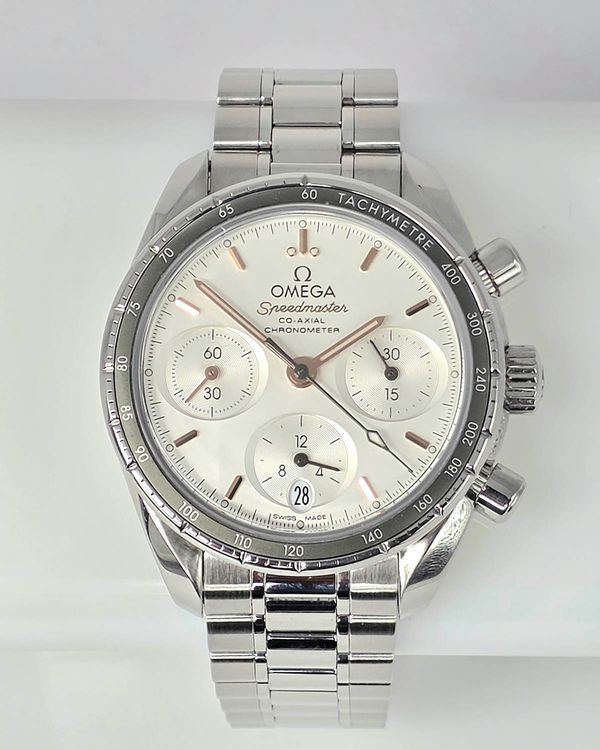2019 Omega Speedmaster 38MM Silver Dial Steel Bracelet (324.30.38.50.02.001)