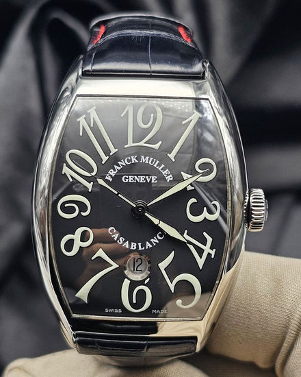 Franck Muller Casablanca Sunset 39MM Black Dial Leather Strap (8880 C DT)
