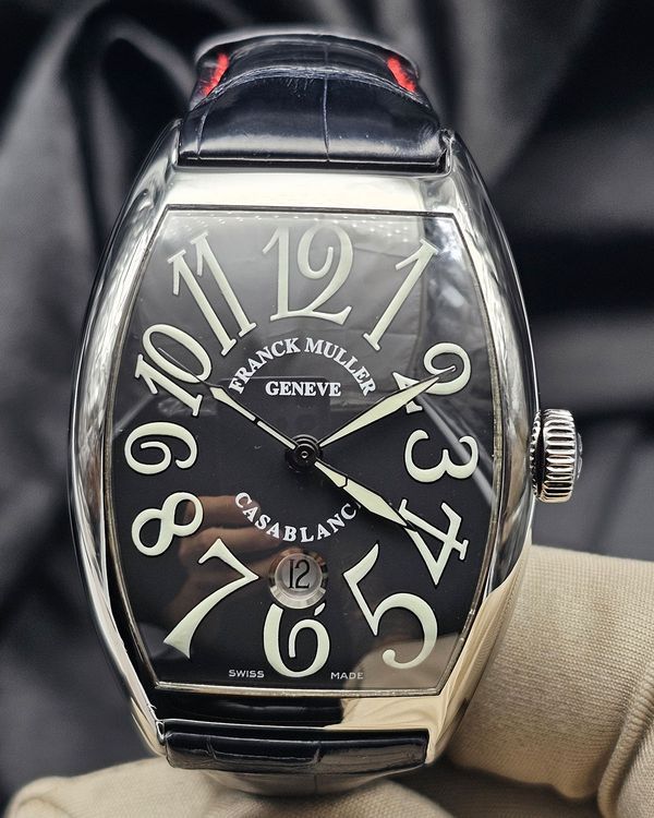 Franck Muller Casablanca Sunset 39MM Black Dial Leather Strap (8880 C DT)