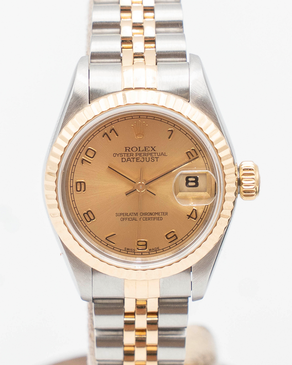 Rolex Lady-Datejust 26MM Champagne Dial Two-Tone Jubilee Bracelet  (69173)