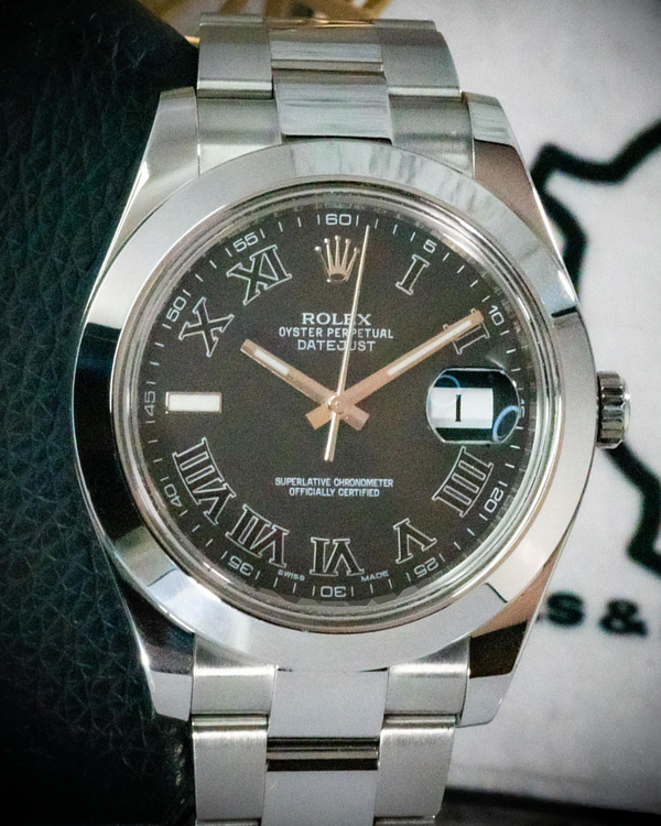 2016 Rolex Datejust II 41MM Black Dial Oyster Bracelet (116300)